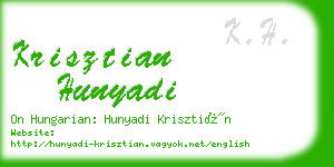 krisztian hunyadi business card